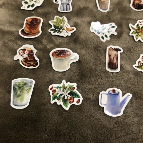 Coffee Theme 21 No Repeat Stickers - Picture 4 of 5